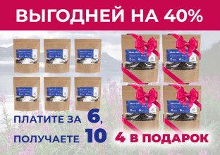 Иван-чай ферментированный. Выгодный набор 10 шт по цене 6 шт Иван-чай ферментированный. Выгодный набор 10 шт по цене 6 шт