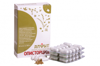 Концентрат на растительном сырье «Описторцид», 60 капсул по 500 мг, Алфит