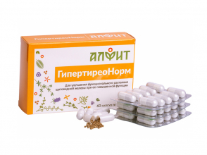 БАД «Гипертиреонорм» в блистере, 60 капсул по 370 мг, Алфит