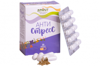 Концентрат на растительном сырье «Антистресс» 30 капсул по 370 мг, Алфит