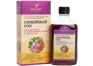 Алтайский медовый бальзам «Спокойный сон» 250 мл, Алтай-Селигор