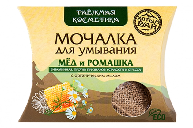 Мочалка для умывания «Мёд и ромашка»