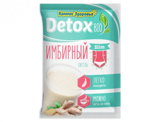 Анализ продукта Кисель Detox bio Slim имбирный 25 г ТМ Компас Здоровья