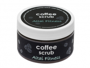 Кофейный скраб для тела Coffee Scrub Altai Fitness «Стройность» для похудения с эффектом микромассажа, 250 мл ТМ Алфит Плюс