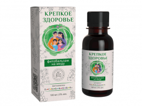 Фитобальзам на меду «Крепкое здоровье» для иммунитета, 100 мл ТМ Алтайский Нектар