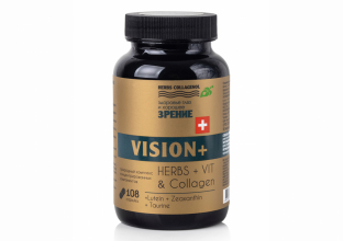 Капсулы молодости Herbs collagenol Vision+  для улучшения зрения, 108 капсул ТМ Сиб-КруК