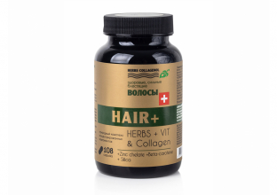 Капсулы молодости Herbs collagenol Hair+ сильные и блестящие волосы, 108 капсул ТМ Сиб-КруК