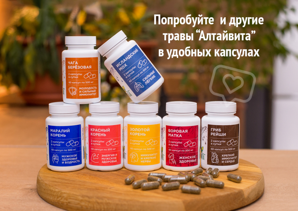 Купить Маралий корень в капсулах по низкой цене в «Алтайвита»