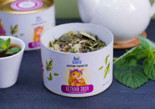 «Летний звон», подарочный травяной чай в тубусе