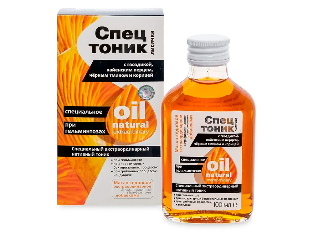 Масло Спецтоник при гельминтозах, 100 мл, Сашера-Мед купить в интернет ...