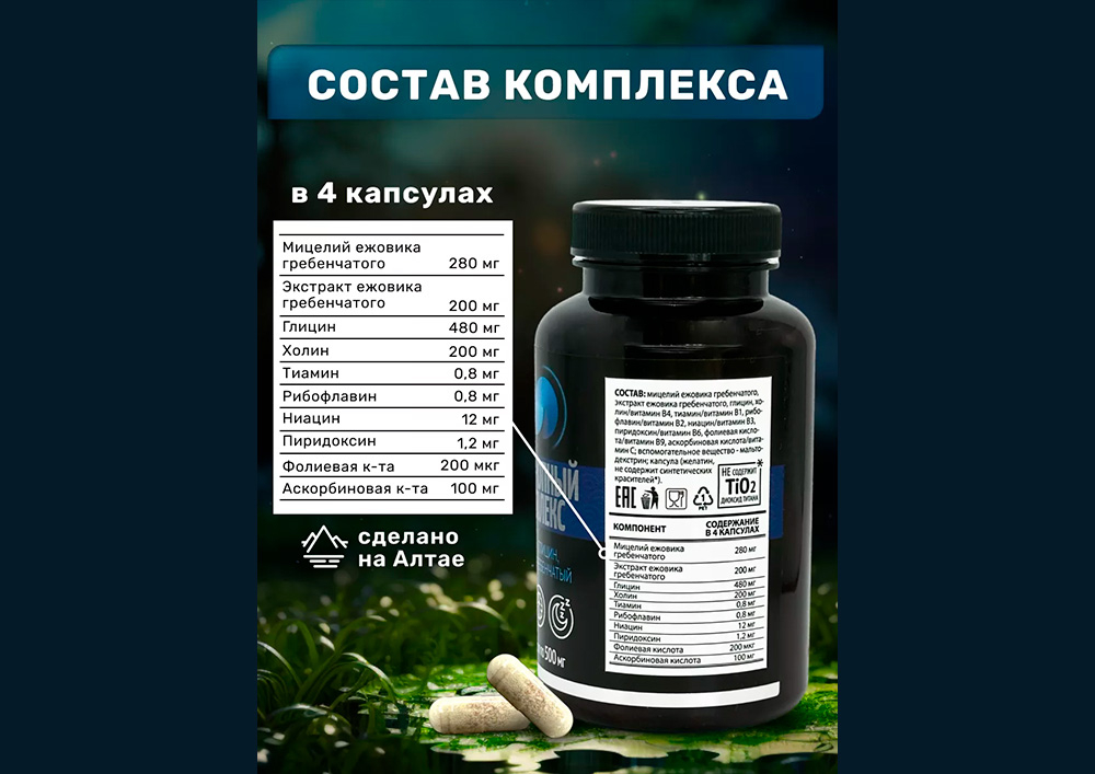 Купить ноотропный комплекс по низкой цене в «Алтайвита»