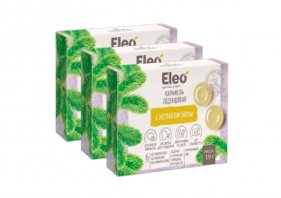 Карамель леденцовая с экстрактом пихты, Eleo набор из 3 штук