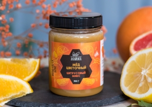 Цветочный мед цитрусовый микс, 350 г Цветочный мед цитрусовый микс, 350 г
