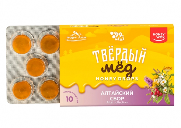 Анализ продукта Карамель медовая «Твердый мед» алтайский сбор, HoneyWay