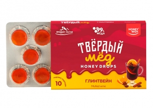 Карамель медовая «Твердый мед» со вкусом глинтвейна, HoneyWay Карамель медовая «Твердый мед» со вкусом глинтвейна, HoneyWay