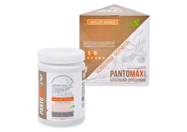 Анализ продукта Пантомакс Крепкий орешник, 50 драже Сашера-Мед